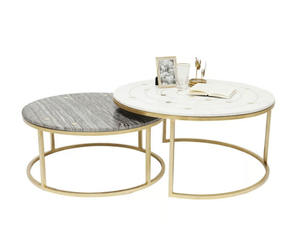 MYSTIC - Low round marble coffee table _ KARE Design